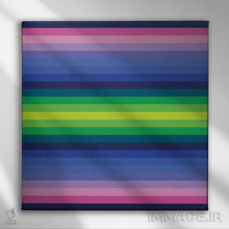 تابلو جریان نئون ۴ اثر گرگ مابلی - نمای روبهرو روی دیوار