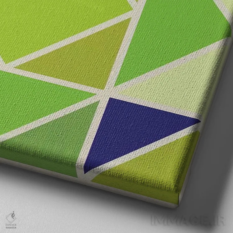 تابلو ساختار ۱ اثر گرگ مابلی - نمای نزدیک بافت بوم