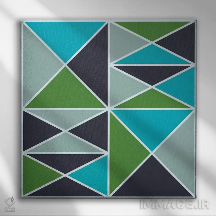 تابلو ساختار ۳ (سرد) اثر گرگ مابلی - نمای روبهرو روی دیوار