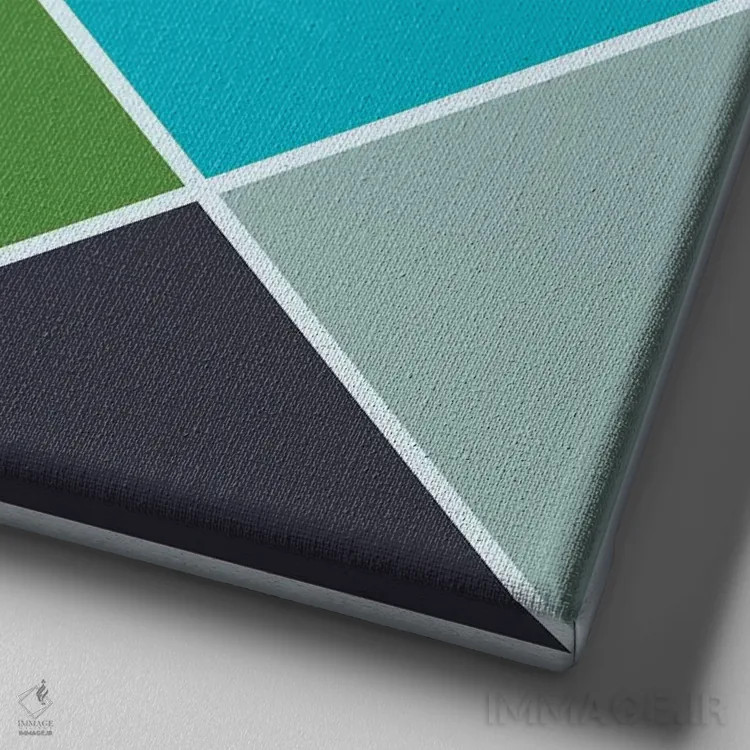 تابلو ساختار ۳ (سرد) اثر گرگ مابلی - نمای نزدیک بافت بوم