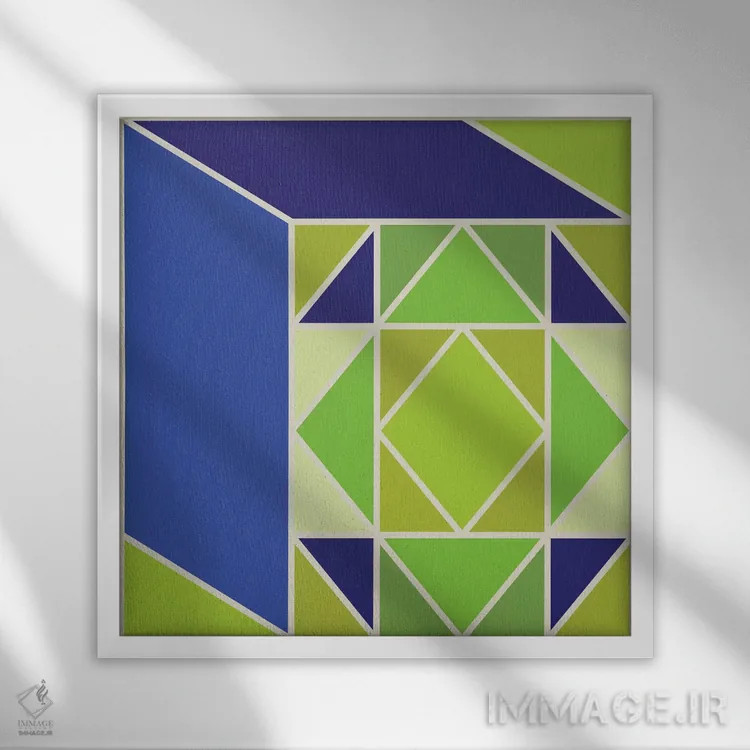 تابلو ساختار ۱ اثر گرگ مابلی - نمای قابدار سفید