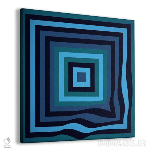 تابلو موج آبی اثر گرگ مابلی - نمای پرسپکتیو محصول