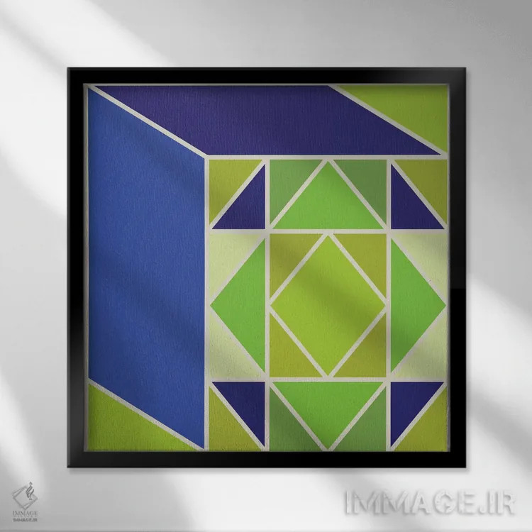 تابلو ساختار ۱ اثر گرگ مابلی - نمای قابدار مشکی