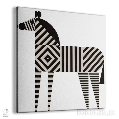 تابلو خطوط گورخری اثر گرگ مابلی - نمای پرسپکتیو محصول