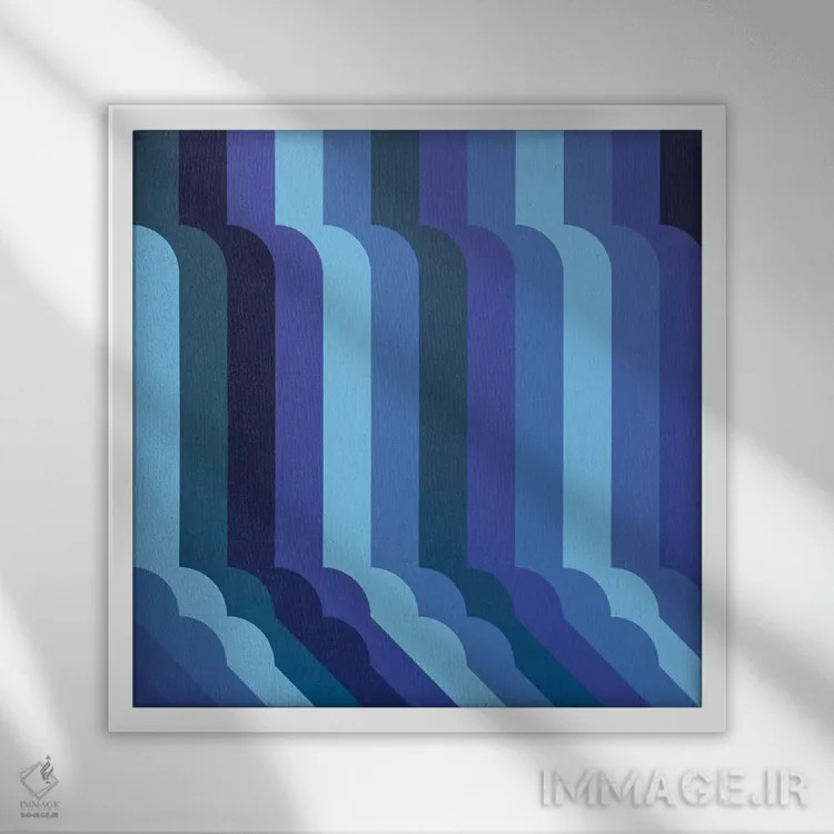 تابلو آبشار اثر گرگ مابلی - نمای قابدار سفید