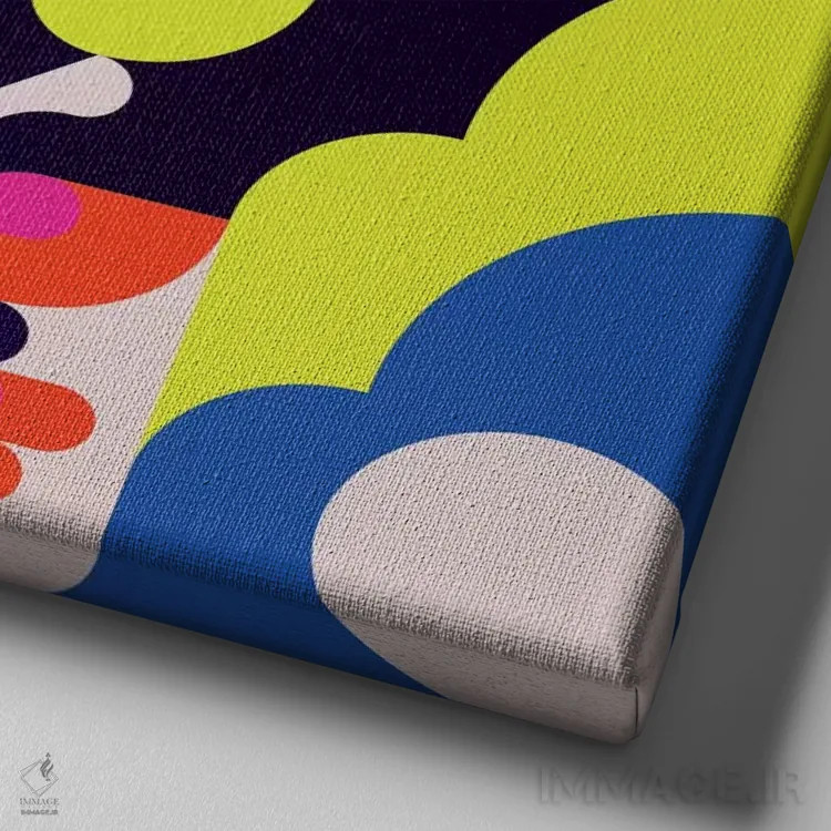 تابلو آبنبات اثر گرگ مابلی - نمای نزدیک بافت بوم