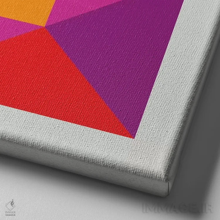 تابلو نقطه اثر گرگ مابلی - نمای نزدیک بافت بوم