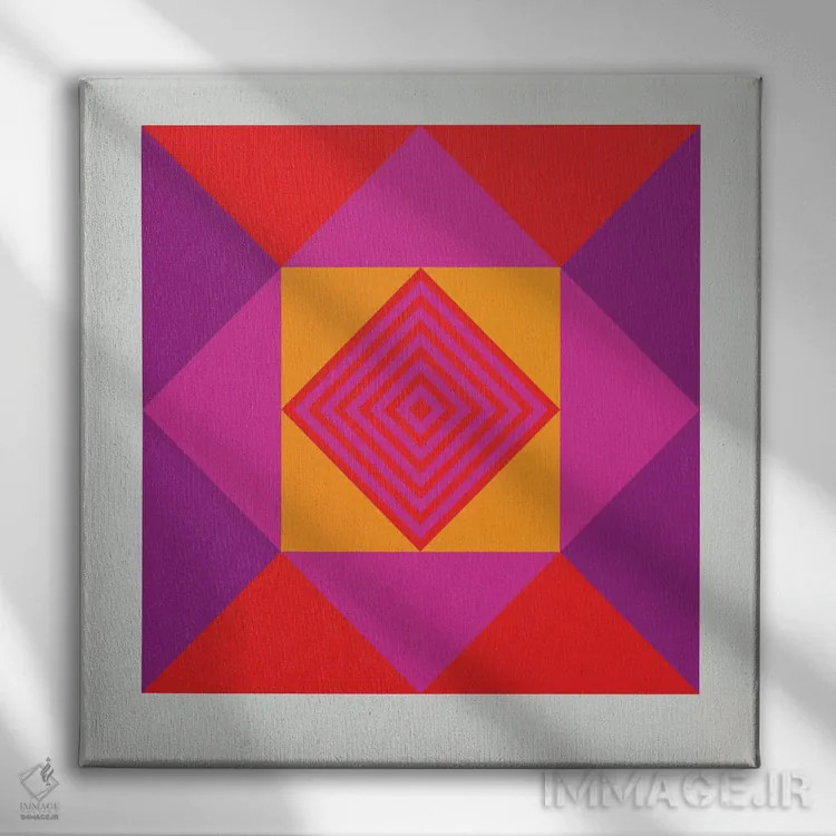 تابلو نقطه اثر گرگ مابلی - نمای روبهرو روی دیوار