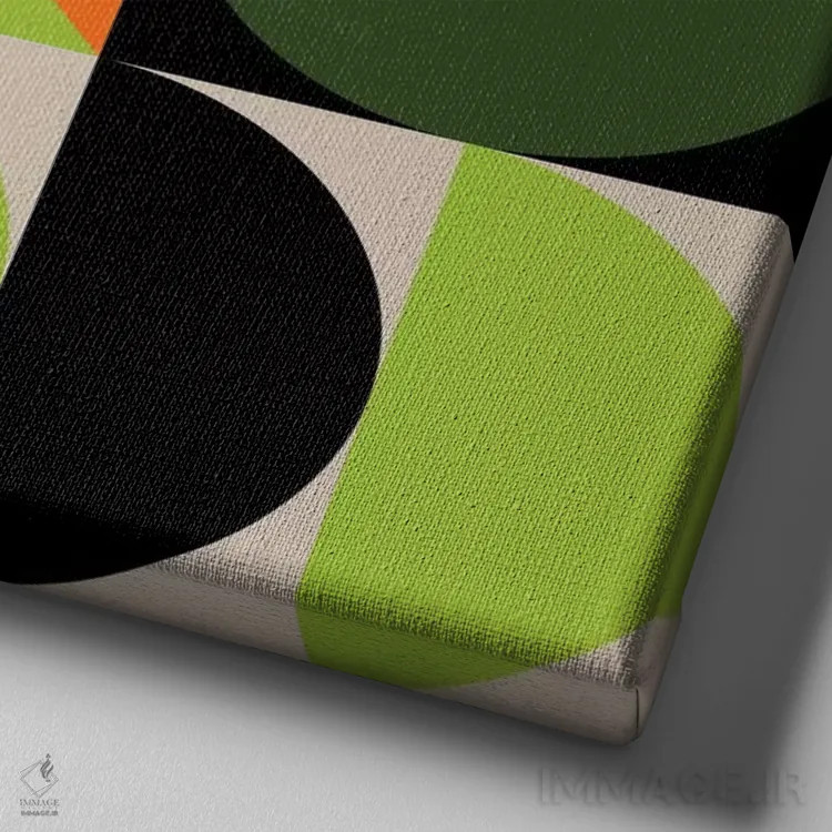 تابلو تیکتاک ۱ اثر گرگ مابلی - نمای نزدیک بافت بوم