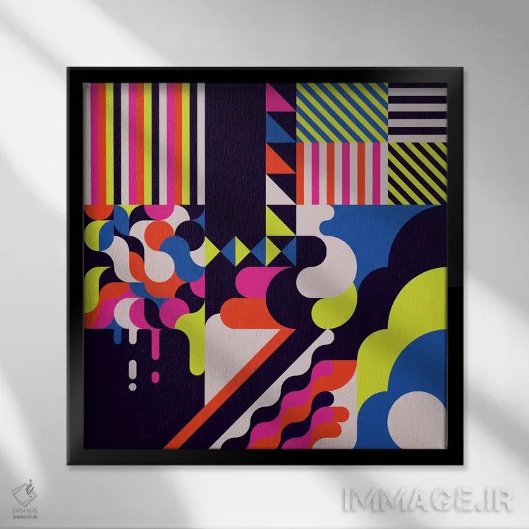 تابلو آبنبات اثر گرگ مابلی - نمای قابدار مشکی