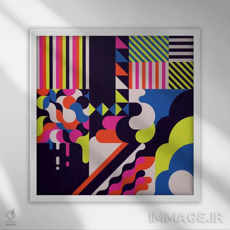 تابلو آبنبات اثر گرگ مابلی - نمای قابدار سفید