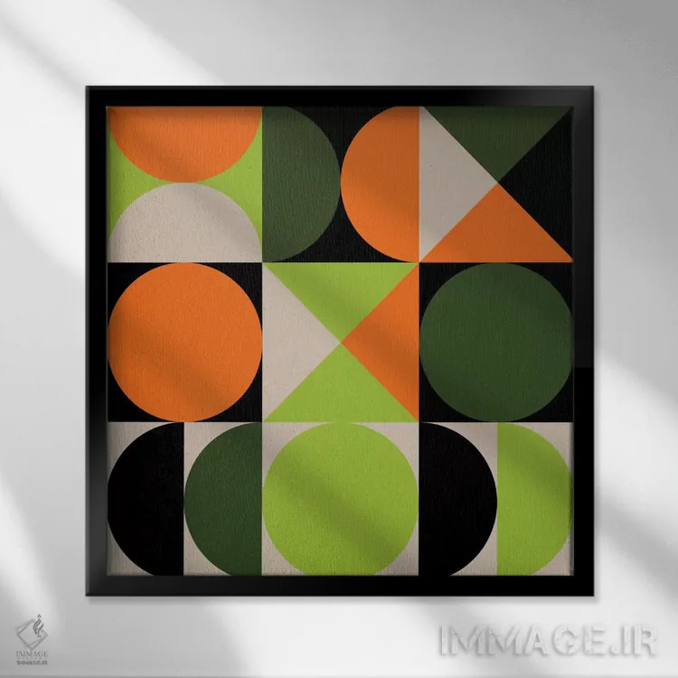 تابلو تیکتاک ۱ اثر گرگ مابلی - نمای قابدار مشکی