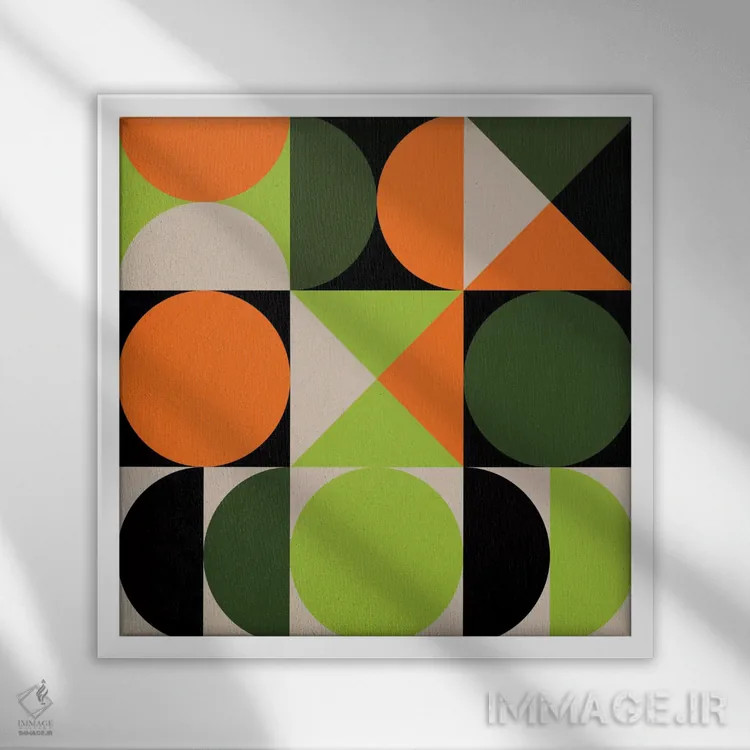 تابلو تیکتاک ۱ اثر گرگ مابلی - نمای قابدار سفید