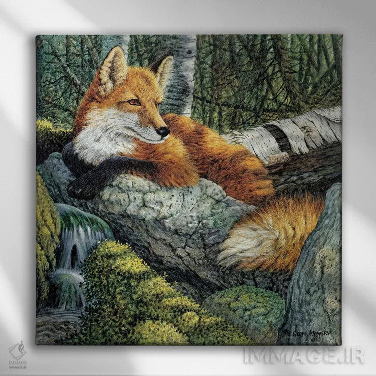 تابلو در چشمه اثر جف مووری - نمای روبهرو روی دیوار