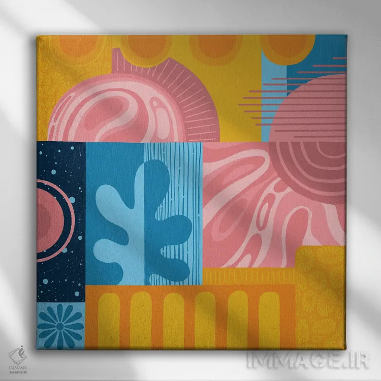 تابلو سیاره زد اثر سارا گون - نمای روبهرو روی دیوار