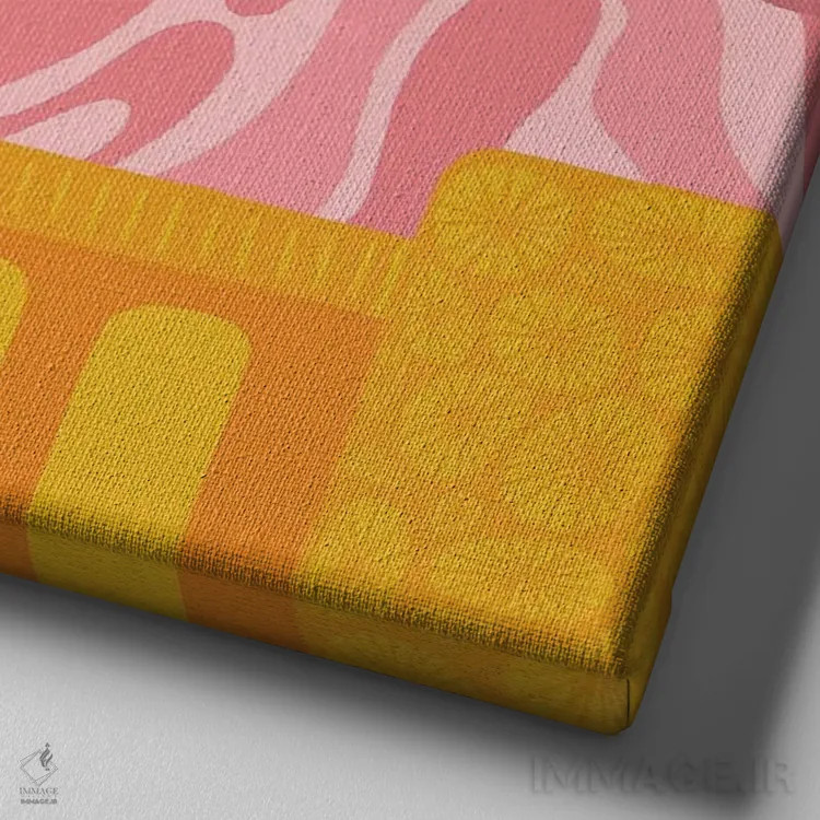 تابلو سیاره زد اثر سارا گون - نمای نزدیک بافت بوم