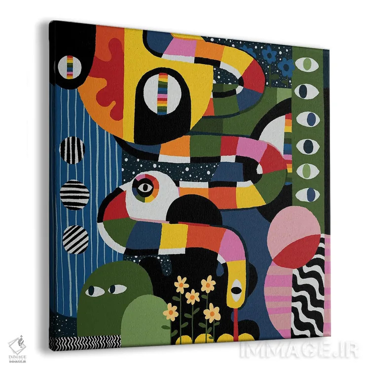 تابلو باغ کیهانی اثر سارا گون - نمای پرسپکتیو محصول