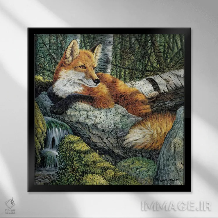 تابلو در چشمه اثر جف مووری - نمای قابدار مشکی