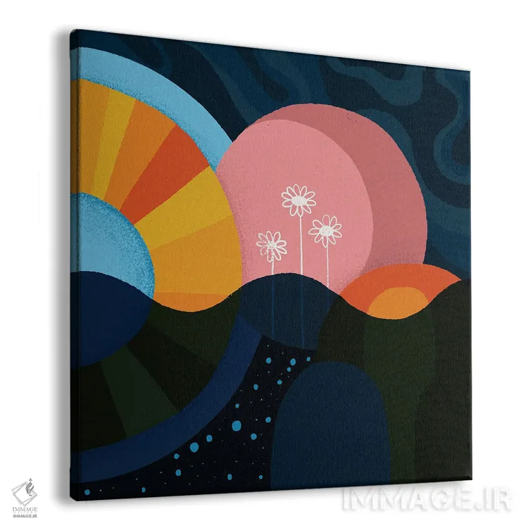 تابلو باغ خورشید و دریا اثر سارا گون - نمای پرسپکتیو محصول