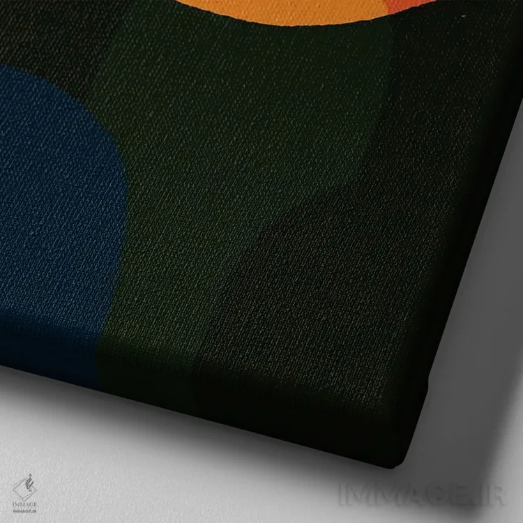 تابلو باغ خورشید و دریا اثر سارا گون - نمای نزدیک بافت بوم