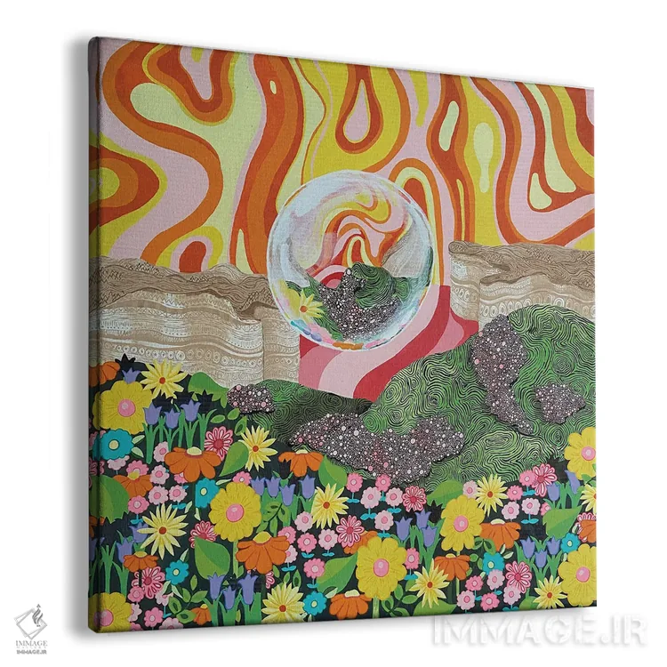 تابلو فراتر و بالاتر اثر سارا گون - نمای پرسپکتیو محصول