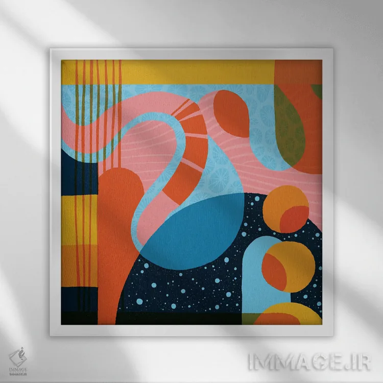 تابلو لالایی سفر اثر سارا گون - نمای قابدار سفید