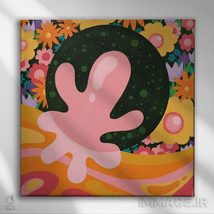 تابلو علوم باغبانی اثر سارا گون - نمای روبهرو روی دیوار