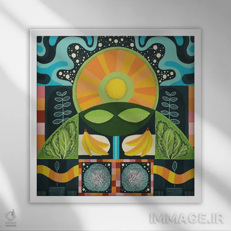 تابلو محراب میوهها اثر سارا گون - نمای قابدار سفید