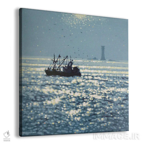 تابلو عبور از کنار فانوس دریایی اثر گوردون هانت - نمای پرسپکتیو محصول