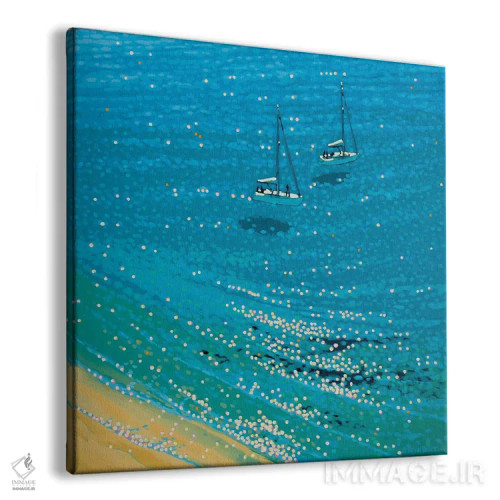 تابلو خلیج فیروزهای اثر گوردون هانت - نمای پرسپکتیو محصول