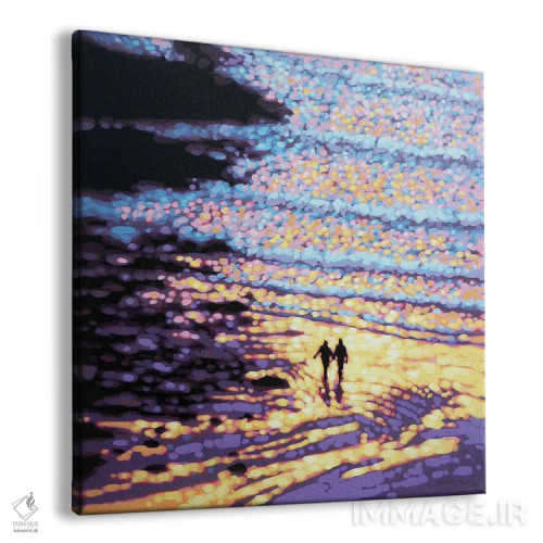 تابلو قدمزنی غروب اثر گوردون هانت - نمای پرسپکتیو محصول