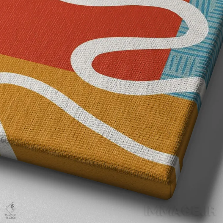 تابلو دید انتقادی به گذشته اثر سارا گون - نمای نزدیک بافت بوم