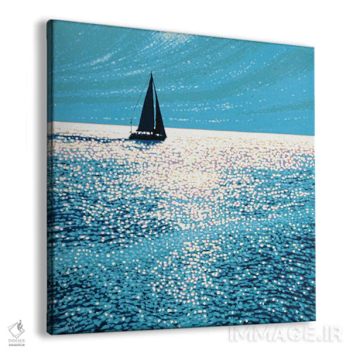 تابلو قایقرانی در دریای درخشان ۱ اثر گوردون هانت - نمای پرسپکتیو محصول