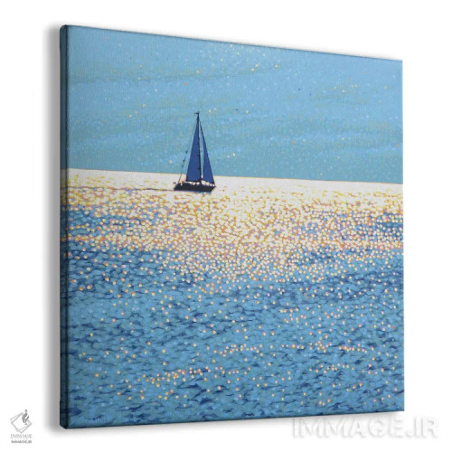 تابلو قایقرانی در دریای درخشان ۲ اثر گوردون هانت - نمای پرسپکتیو محصول