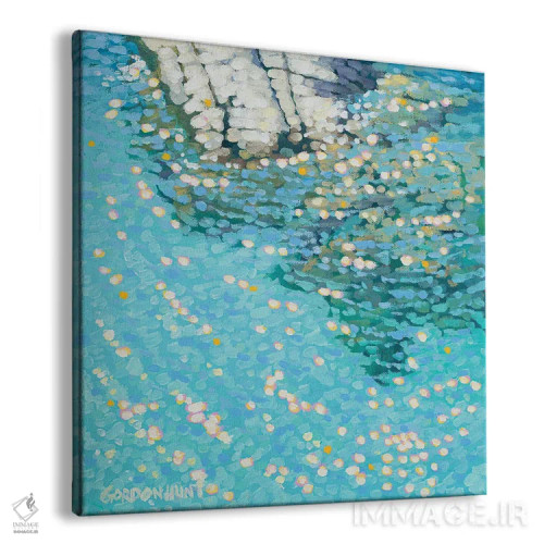 تابلو مطالعه آب و صخره اثر گوردون هانت - نمای پرسپکتیو محصول