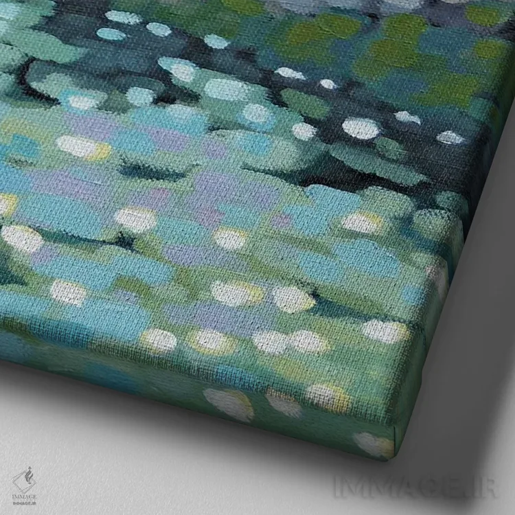 تابلو شکیبایی اثر گوردون هانت - نمای نزدیک بافت بوم