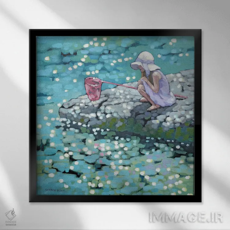 تابلو شکیبایی اثر گوردون هانت - نمای قابدار مشکی