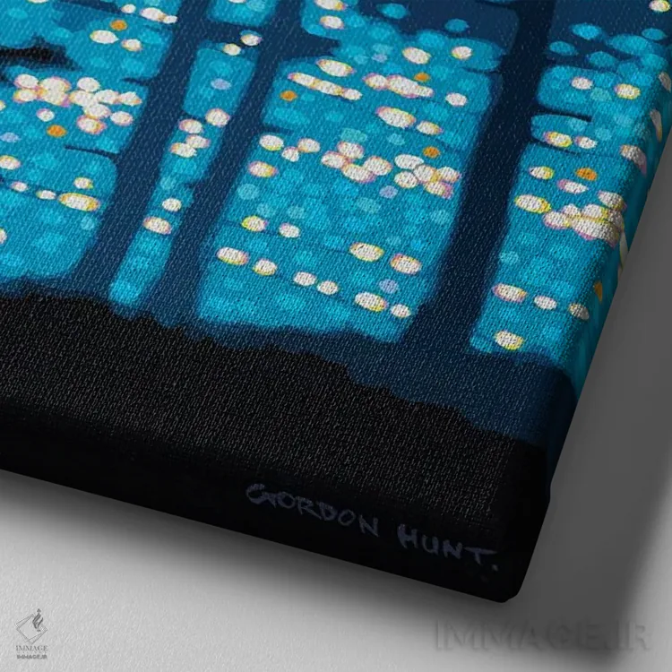 تابلو مسابقه در اطراف دماغه اثر گوردون هانت - نمای نزدیک بافت بوم