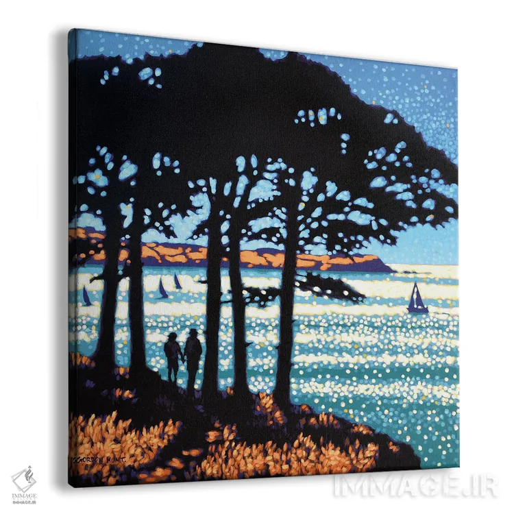 تابلو آفتاب مسیر ساحلی اثر گوردون هانت - نمای پرسپکتیو محصول