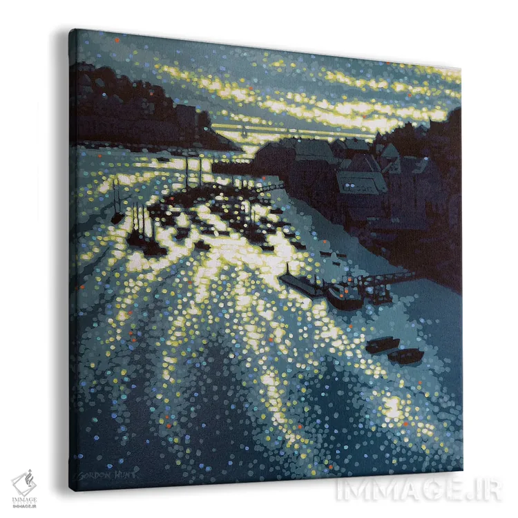 تابلو نور عصرگاهی اثر گوردون هانت - نمای پرسپکتیو محصول