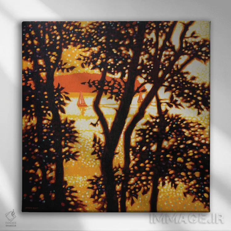 تابلو رویاهای آفتاب اثر گوردون هانت - نمای روبهرو روی دیوار