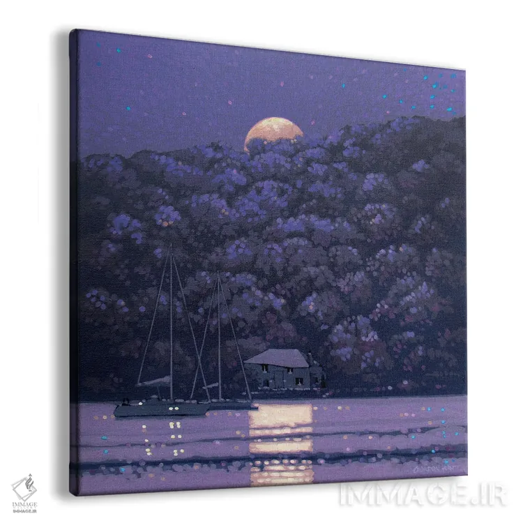 تابلو تابش ماه اثر گوردون هانت - نمای پرسپکتیو محصول