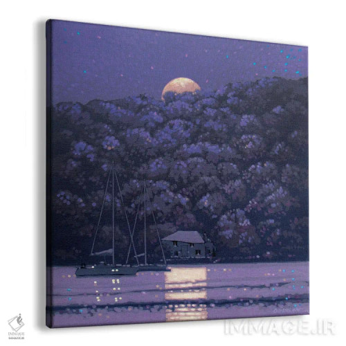 تابلو تابش ماه اثر گوردون هانت - نمای پرسپکتیو محصول