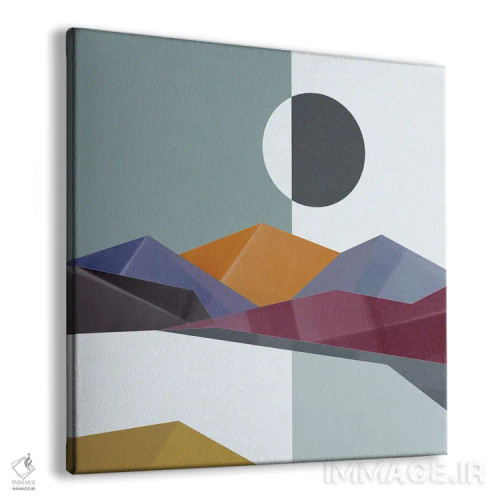 تابلو کوههای رنگارنگ ۳ اثر مارکو گونزالز - نمای پرسپکتیو محصول