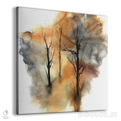 تابلو درختان آبرنگی سوم اثر مارکو گونزالز - نمای پرسپکتیو محصول