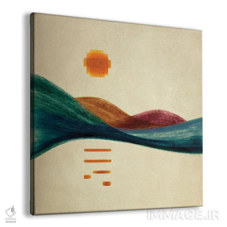 تابلو کوهستان انتزاعی ۶ اثر مارکو گونزالز - نمای پرسپکتیو محصول