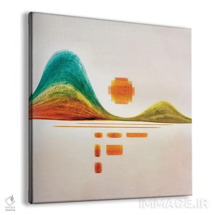 تابلو کوهستان انتزاعی ۸ اثر مارکو گونزالز - نمای پرسپکتیو محصول