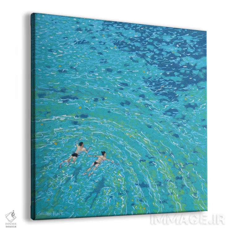 تابلو شنای وحشی اثر گوردون هانت - نمای پرسپکتیو محصول