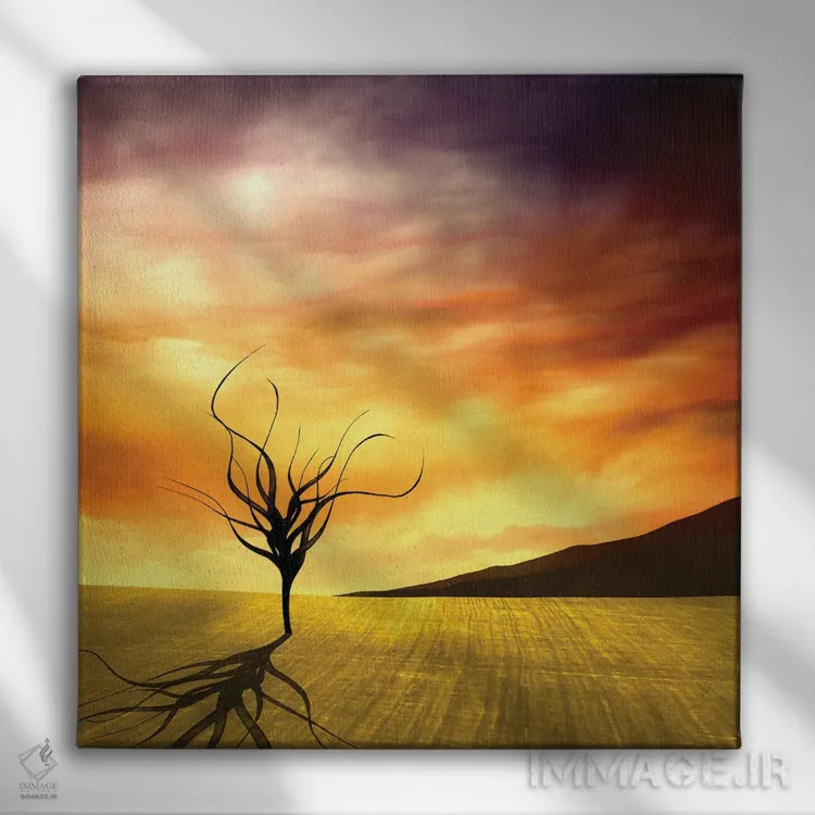 تابلو چشمانداز دیجیتال ۳ اثر مارکو گونزالز - نمای روبهرو روی دیوار