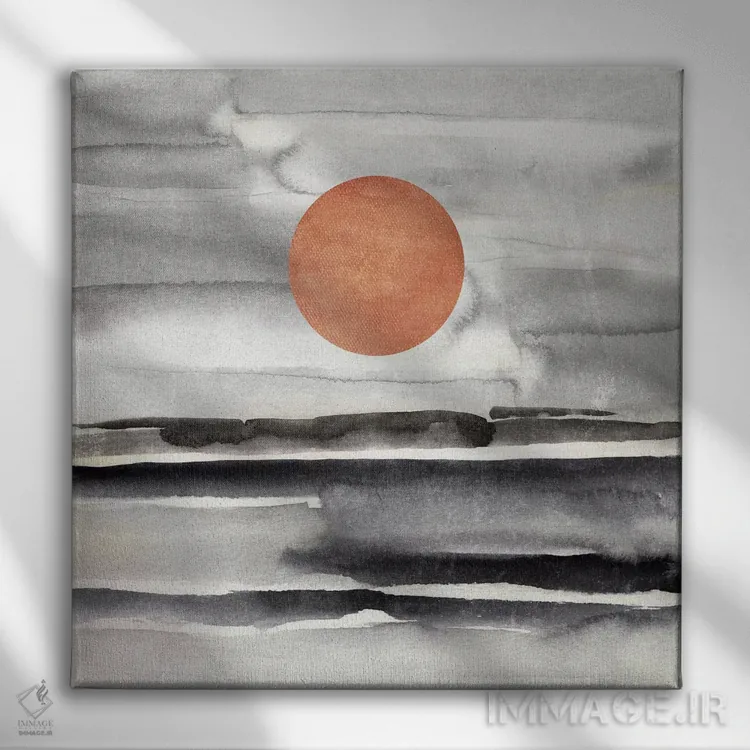 تابلو طبیعت انتزاعی دوازدهم اثر مارکو گونزالز - نمای روبهرو روی دیوار